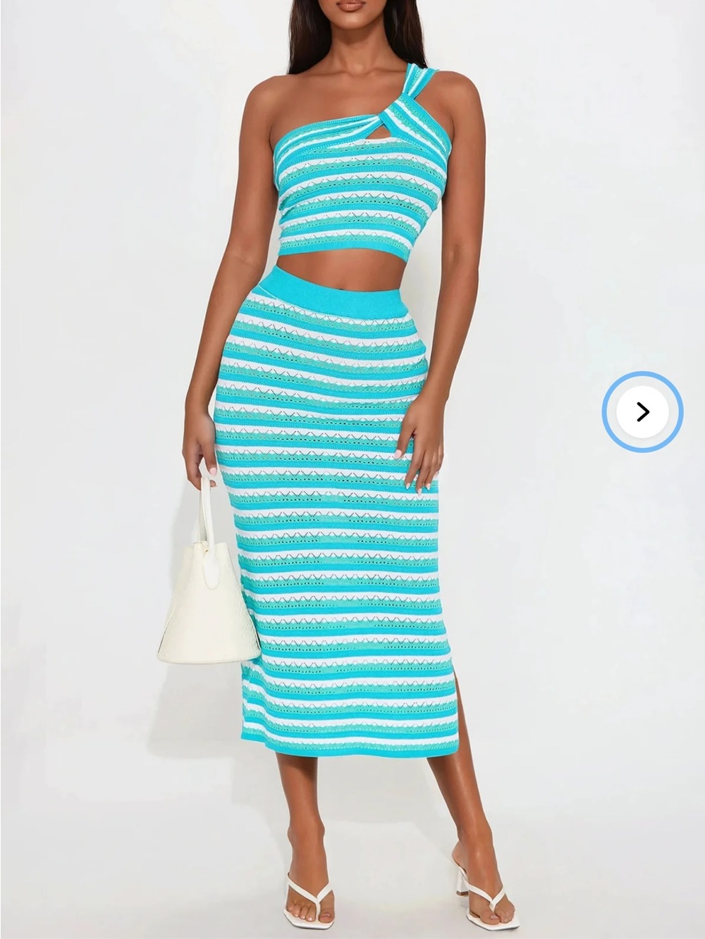 Fashion Nova knit skirt set , L , new